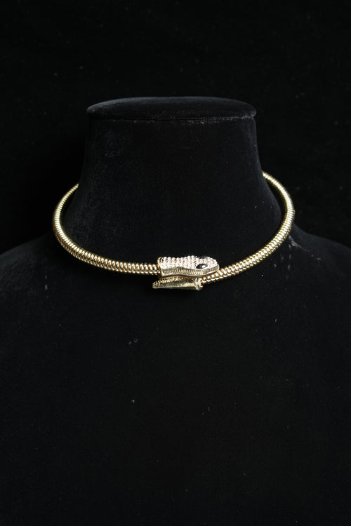 Anti Tarnish Gold Plated long Snake Necklace