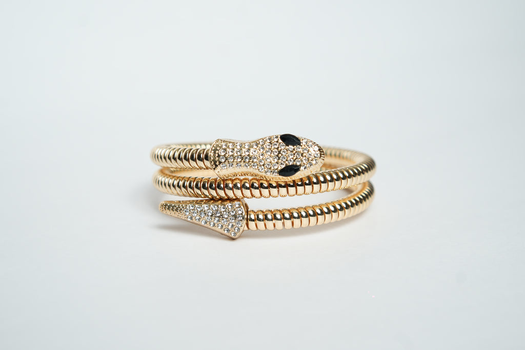 Anti Tarnish Gold Plated Snake  Bracelet